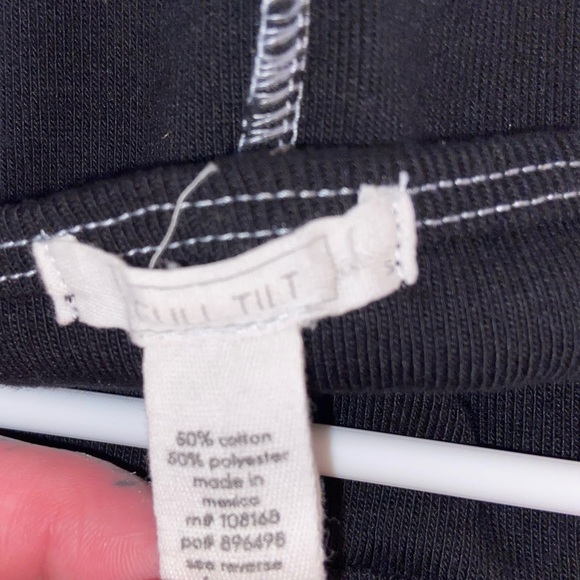 Urban x Tilt black mini dress white outside inseams cute grunge bodycon skirt - Picture 3 of 11